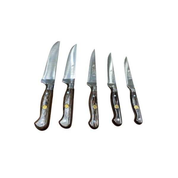 DOĞAN ÇİFTEL Doğan Çiftel 6 lı Deri Çanta Bıçak Seti