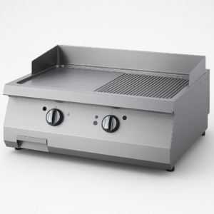 Grill Plate Set Üstü 700 Seri Gazlı Yarı Oluklu 80x70x30