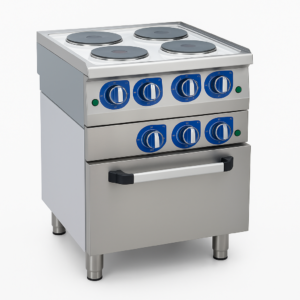 Kuzine Fırınlı 600 Seri Elektrikli 4 Yuv. Plate 60x60x85