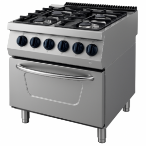 Kuzine Fırınlı 700 Seri Gazlı 4 Açık Ateş 80x70x85 (L)-4X6…