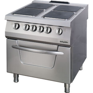 Kuzine Fırınlı 900 Seri Elektrikli 4 Kare Plate 80x90x85