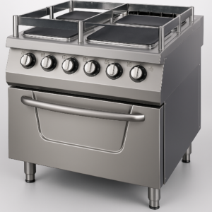 Kuzine Fırınlı 900 Seri Elektrikli 4 Kare Plate 80x90x85-Gem…