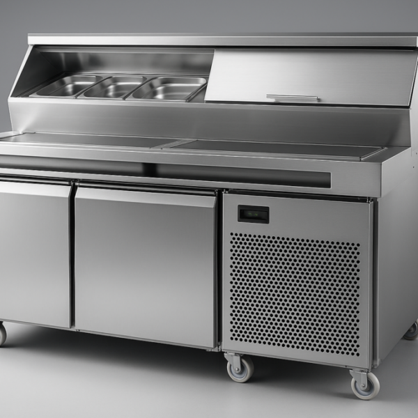 Make Up Pizza Hazırlık Dolabı 142X80 Özel Pizza Önü Telli