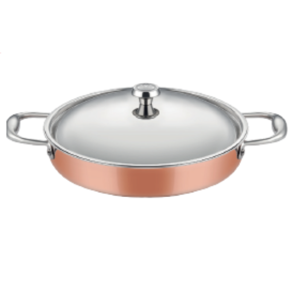 Multi Metal Bakır İndüksiyon Sığ Tencere