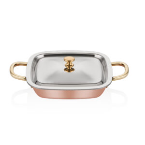 Multi Metal Bakır Kare Tencere