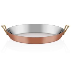 Multi Metal Bakır Oval Tava