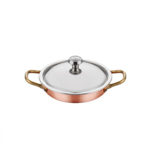 Multi Metal Bakır Yumurta Sahanı + Kapak