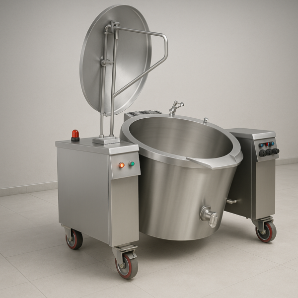 Otomatik Devrilir Kaynatma Tenceresı İndirekt Gazlı