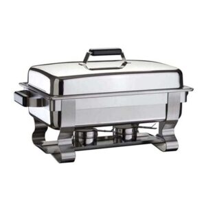 Öztiryakiler Normal Kapaklı Chafing Dish – GN 1/1, Jel Yakıt + Elektrikli