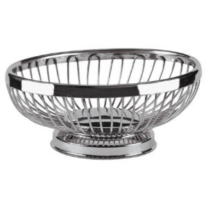 Paslanmaz Oval Ekmek Ve Meyve Sepeti