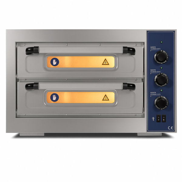 Pizza Fırını 4+4 Elektrıklı 380 V