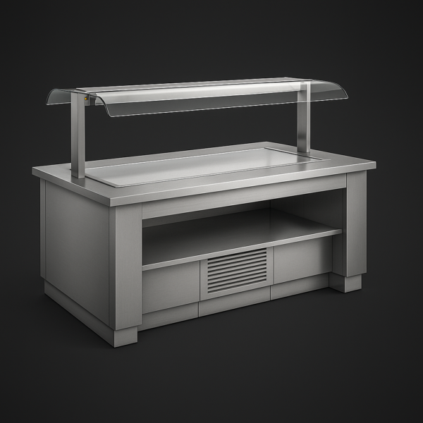 Soğuk Servis Ünitesi Krom Yüzey