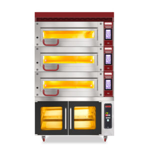 SGS MT-800-2 Çok Amaçlı Fırın | Üç Katlı | Mayalandırma Kabinli | 25500 W