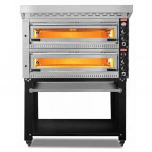 SGS PO-PROFI-10570-DE Profesyonel Pizza Fırını, 12 Adet Tava Kapasiteli, Çift Katlı, 19000 W
